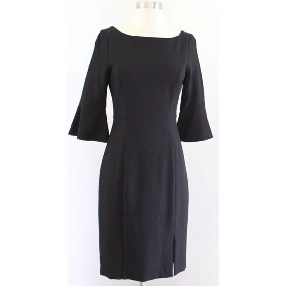 White House Black Market Black 3/4 Sleeve Body
Perfecting Ruffle Sheath Dress 10 - Picture 2 of 7